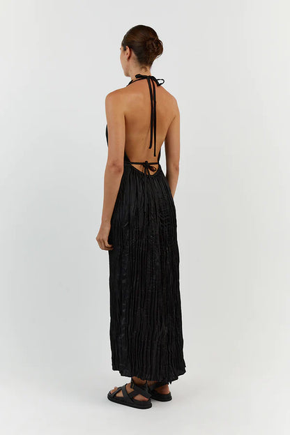 DISSH Cori Black Midi Dress