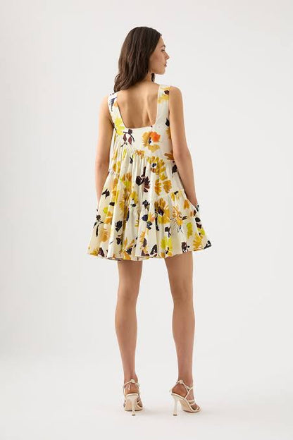 Aje Meadow Aysmmetric Mini Dress