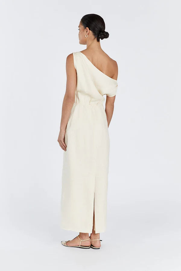 DISSH Cass Buttermilk Linen Midi Dress