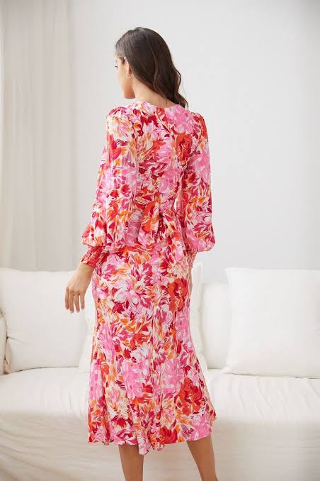 Esther & Co Mallarey Dress - Multi Floral